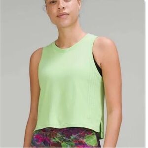 lululemon athletica Neon Green Sleeveless Training Tank